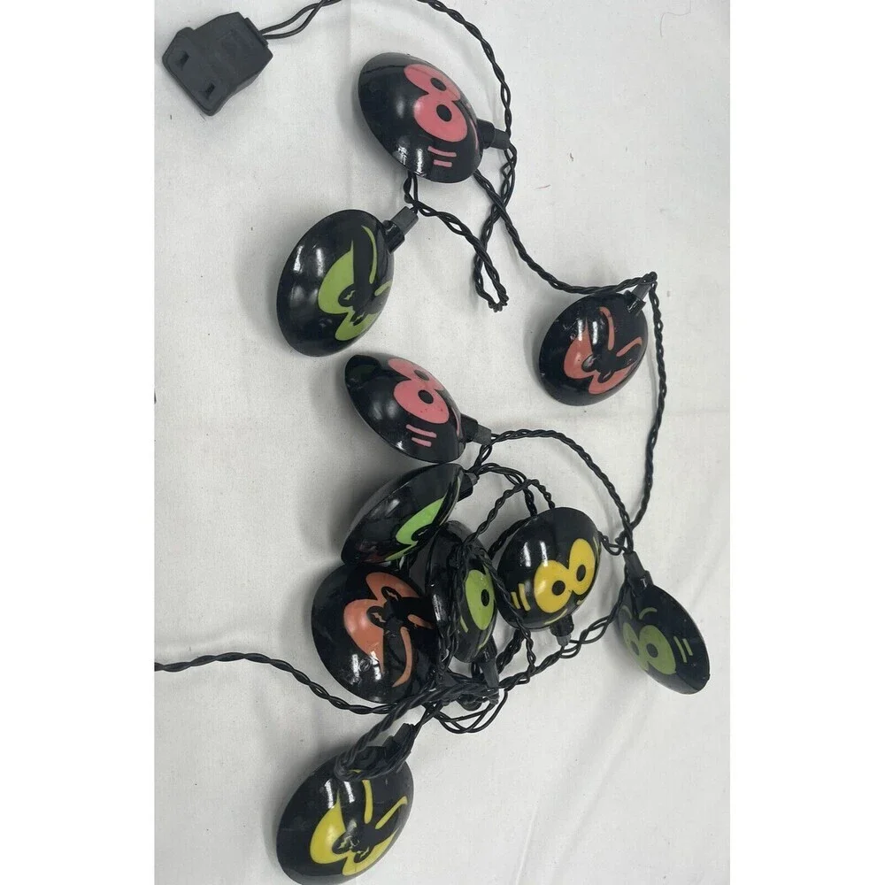 Halloween Light Strands Glowing Eyes And Faces Stackable Strands Novelty Lights